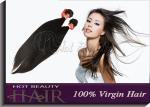 Peruvian Virgin Human Hair Extensions , 18'' Silky Straight 6A