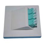 Wall Outlet Box FTTH 86 Type 4 ABS Fireproof Fiber Optic Wall Mounted Face Plate