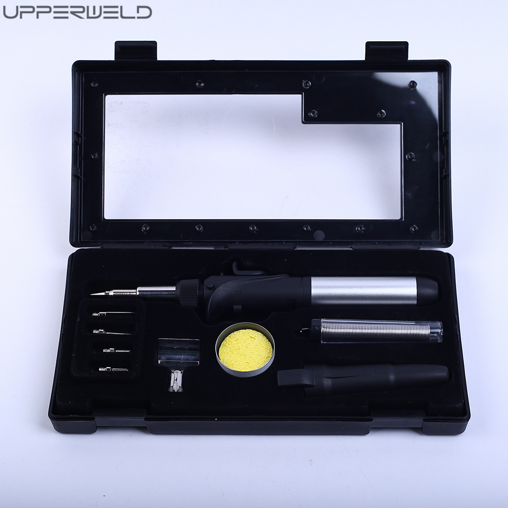 Butane Soldering Iron Multi-Purpose Kit Self-Igniting Station with Adjustable Flame