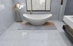Indoor Glazed Marble Look Ceramic Rustic Tile Antibacterial For Balcony And