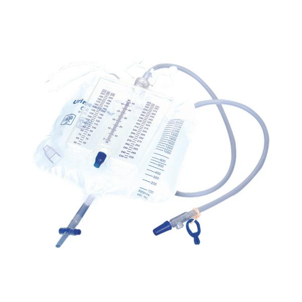 2000ML 1000ML 500ML Urinary Meter Drainage Bag Disposable Metered Adult Urinary