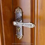 Bedroom Melamine Wooden Door HDF Board Natural Veneer 90cm Width