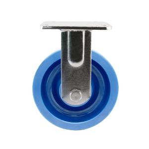 Wholesale 6x2 Inch Polyurethane Wheel Rigid Plate PU Heavy Duty Industrial Trolley Wheel Casters from china suppliers