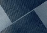 Striped Velvet Fabric Blue Black 240GSM 100% Polyester Heat Printing