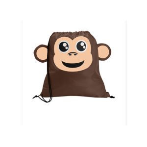 Wholesale Monkey Childrens Drawstring Backpack 190T Childrens Draw String Bag from china suppliers