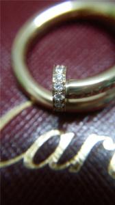 Wholesale Women Pricious Ring Car Tier JUSTE UN CLOU Ring 18K Gold Diamond Nail Ring from china suppliers