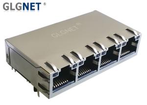 Wholesale Magnetic POE LAN RJ 45 Connector Tab Up 1000 Base T 15 U&quot; Gold Plating from china suppliers