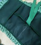 Green 16*95cm Tassels For Laundry Hotel Microfiber Wet Mop Pads