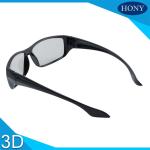 Stylish Passive Plastic Circular Polarized 3D Glasses For LG TV Flicker Free