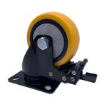 4 inch Heavy Duty Caster Wheels with Brake Lock Top Plate