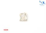 Zinc Alloy Metal Square Belt Pin BuckleLight Gold Color For Shoes 9mm Inner Size