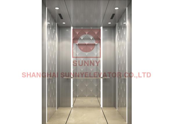 EleganT Rose Gold 320kg Roomless Residential Home Elevator With Center Opening