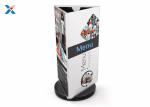 Clear Acrylic Sign Holders / Three Sided Sign Holder For Table Counter