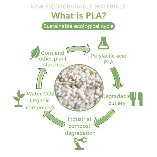 Custom Size CPLA Biodegradable Disposable Cutlery Set Individually Packaged Fork Spoon Knife Compostable