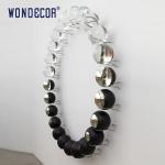 Smooth Texture Metal Wall Art Sculpture Customized Contemporary Ball
