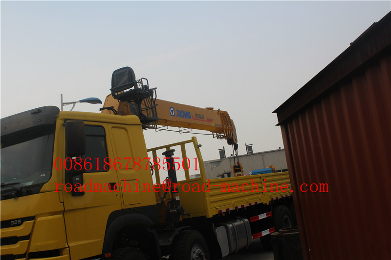6000 / 8000kg Knuckle Truck Mounted Crane in White Red Boom Truck Crane SQ6ZK3Q