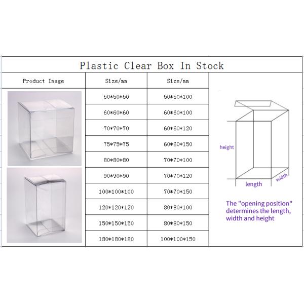 clear Acetate Plastic Box case Packaging Small Custom Pet Pvc pp Foldable Plastic Packing Box