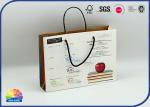 Reusable Nylon Handle Pure Natural Kraft Paper Bags For Apparel