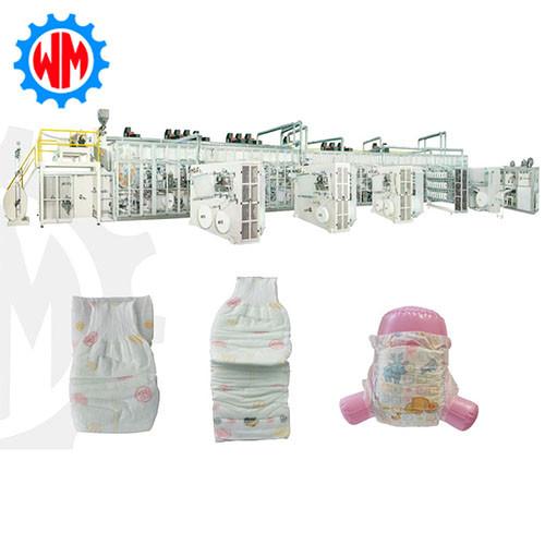 High Speed Full Servo Baby Diaper Production Line Professional Customization
