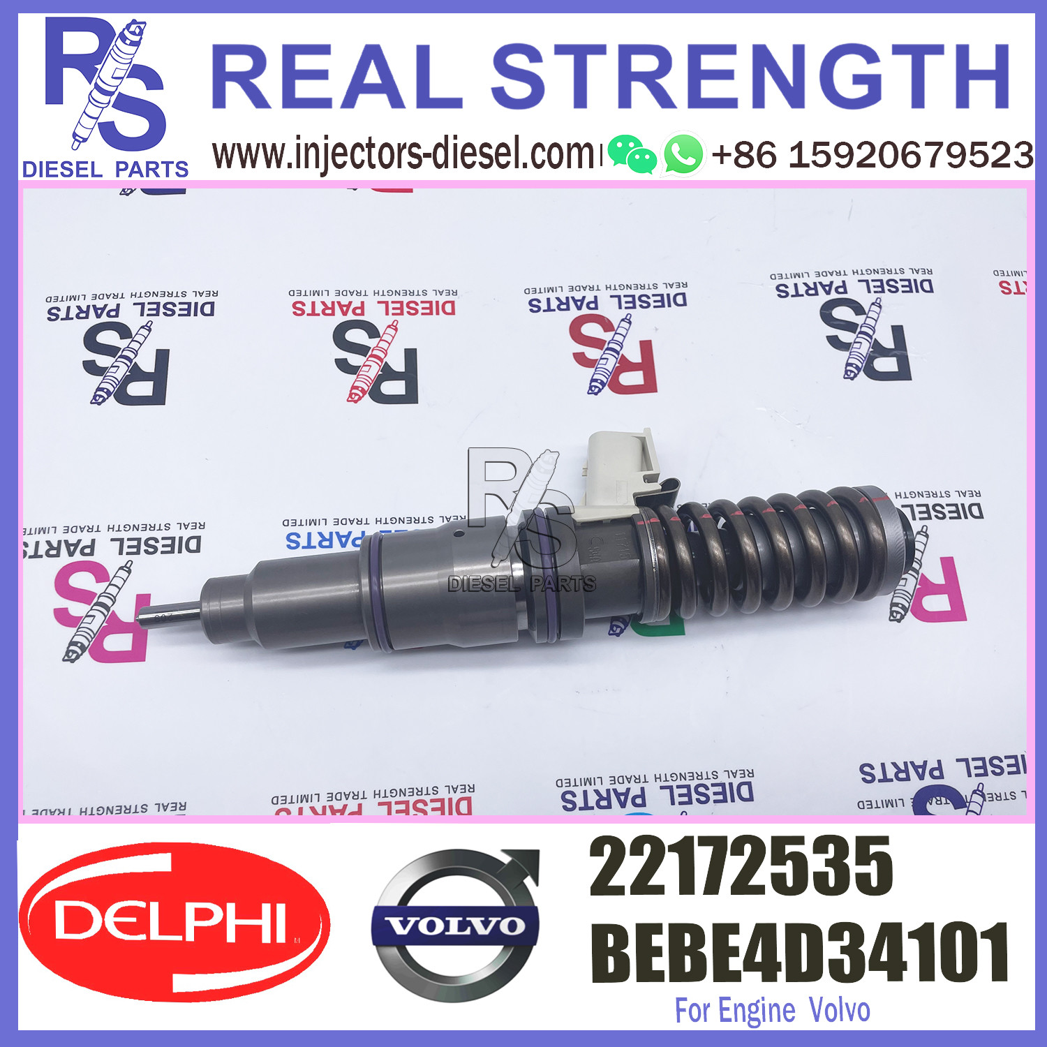Diesel Fuel Injector VOE22172535 22172535 for EC330B EC360B engine BEBE4D34101