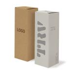 Custom Tuck Top Boxes Uncoated Kraft E Flute Water Bottle Packaging Box
