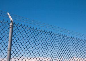 Wholesale 6ft High Steel Chain Link Fencing Hot Dip Galvanized Diamond Fabric from china suppliers