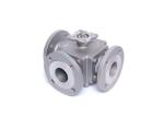 PN16 PN25 PN40 3 Way WCB Flange End Ball Valve