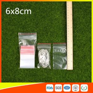 Wholesale Polythene Clear Ziplock Bags Self Press Bags Grip Seal Bag With Red Lines from china suppliers