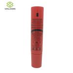 Red Cosmetic Tube Containers , Empty Lip Balm Tubes Removable Nozzle Tip