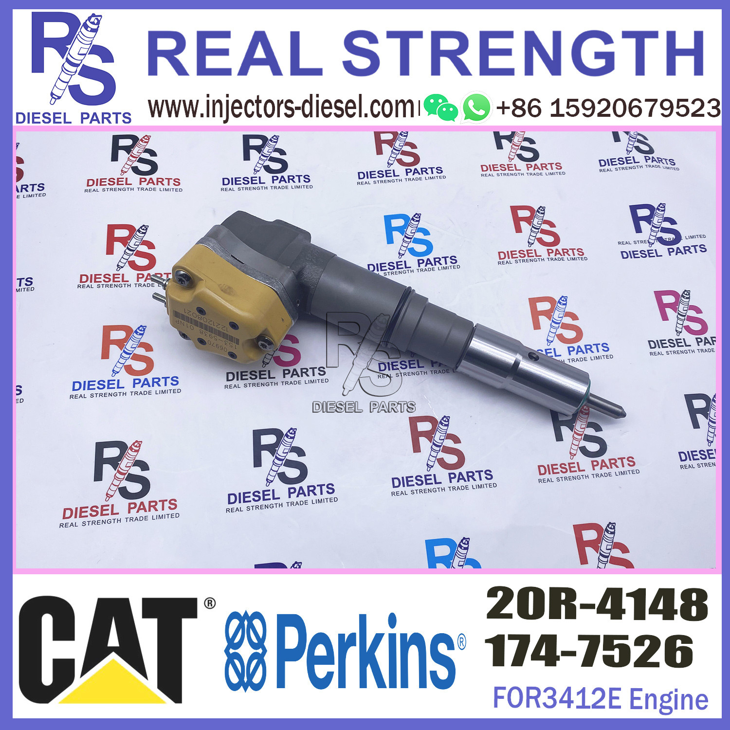 Diesel pump nozzle assembly common rail injector 20R-4148 for diesel engine