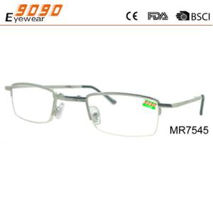 Wholesale Half rim latest classic fashion reading glasses with stainless steel, suitable for men and women from china suppliers