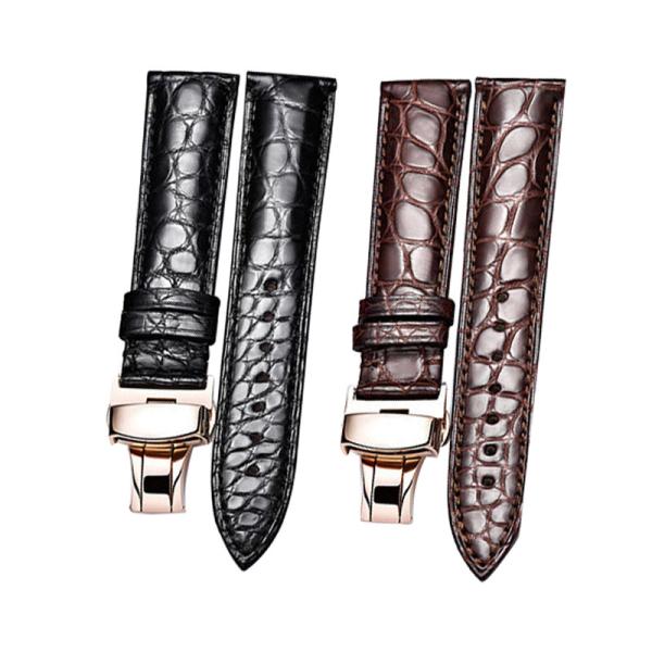 Genuine Tue Crocodile Leather Watch Band Belt Bracelet Wristband Clock Repair