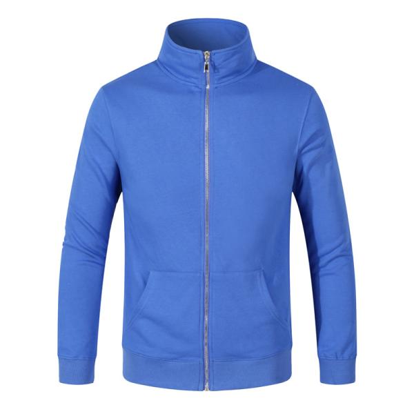 High Quality Causal Zipper Hoodie Custom Logo With 85% Cotton 15% Polyester