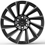 20x9.0/ET32/21/5x112/66.6 Twins Style Forged Rims Gloss Black For Audi Allroad