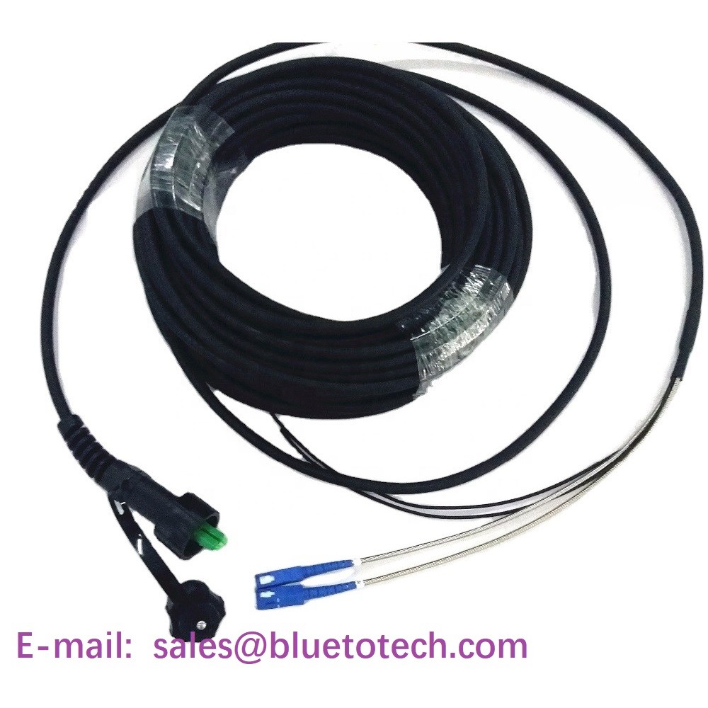 IP67 PDLC-lC Duplex Base Station Fiber Optic Patch Cord Fire Resistance UV Single Mode