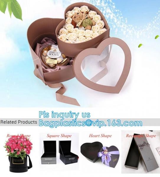 Paper Packaging Carton Gift Letter Shape Cardboard Flower Boxes,Luxury cardboard folding box magnetic closure rigid coll