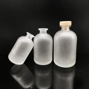 Wholesale 250ml 700ml Frosted Round Glass Bottle for Liquor Made of Super Flint Glass Material from china suppliers