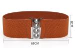 Four Ring White Dress Belt Womens 60cm Invisible Buckleless Belt