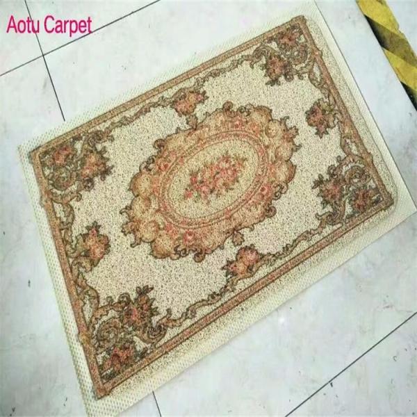 Square Door Mat Persia Style Color Red Pink Green Black Orange Brown