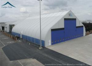 Wholesale Curved Shape Fireproof Tent FabricFor Outdoor Event Tents , Warehouse Canopy In White from china suppliers