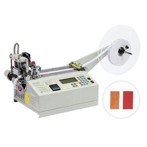 Wholesale automatic label cutting machine(cold and hot cutter)/ribbon weaving cutting 120HLR from china suppliers