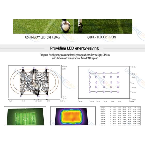 Mercury Free High Mast Led 600W Stadium Flood Lighting For Sports Stadium