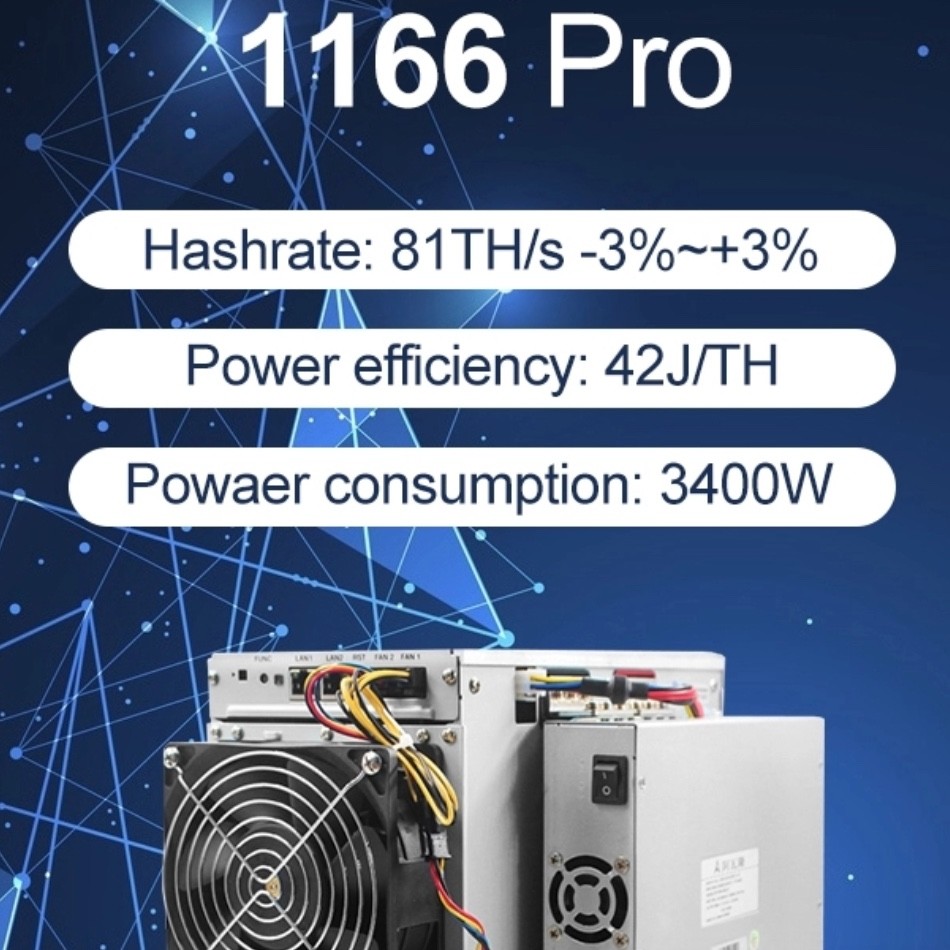 81th/S Blockchain Asic Miner Machine 3400W Avalonminer 1166 Pro