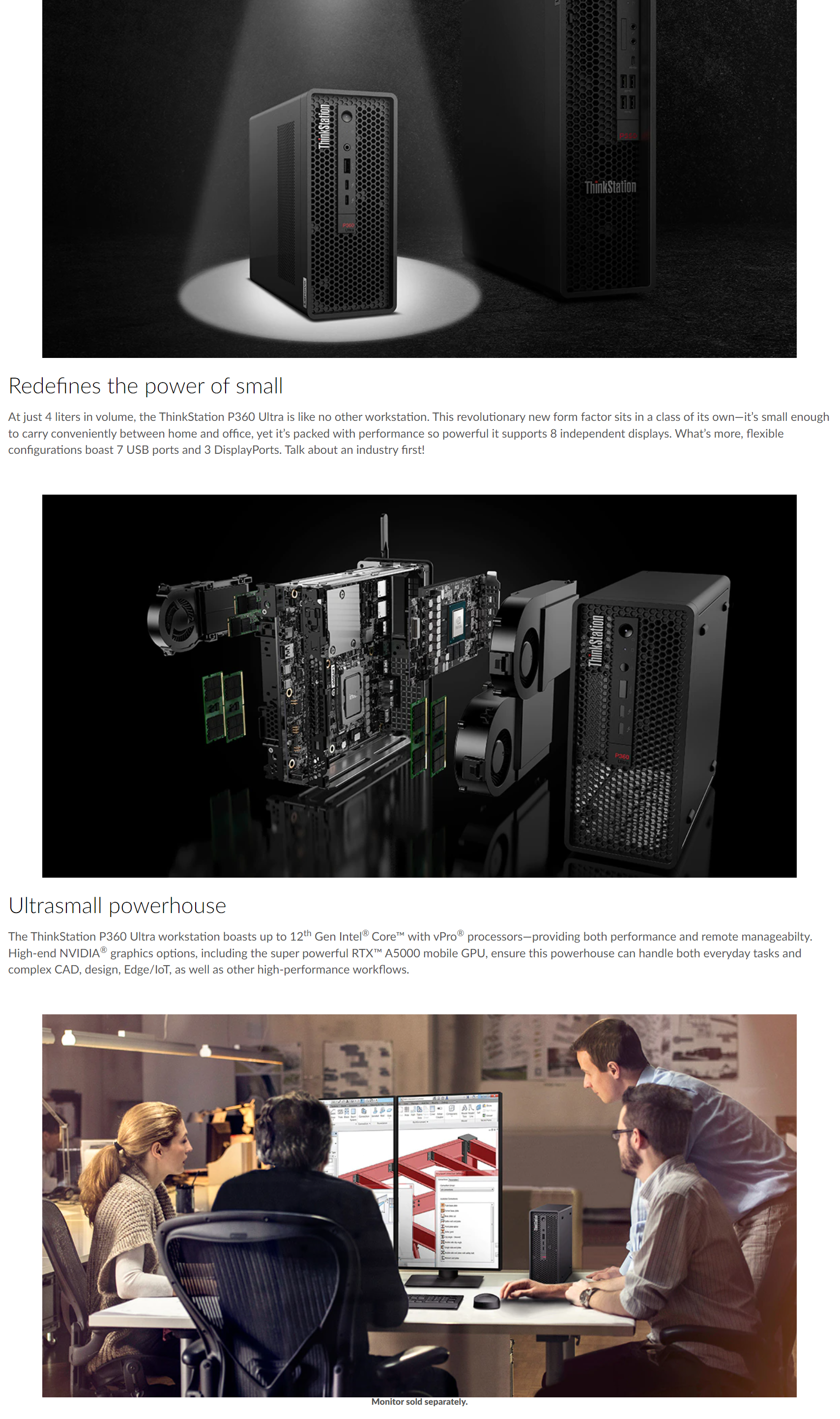 Lenovo Thinkstation P360 Ultra I5-12500 Tower Workstation