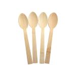 Durable 6.7 Inch Biodegradable Disposable Cutlery Bamboo Eco Friendly