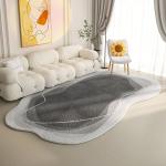 Light Luxury Creamy Floor Carpet Rug Irregular Bedroom Area Rugs