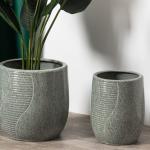 Western Modern Style Luxury Round Indoor Outdoor Garden Pots Minimalism Ceramic