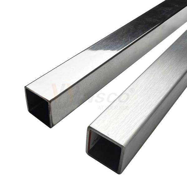 SUS 201 304 316 20mmx20mm Size Stainless Steel Square Pipe 0.6mm-2.0mm Wall