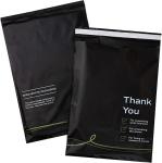 Tearproof Ultralight Black Poly Mailer Bags , EN13432 Large Shipping Bags For