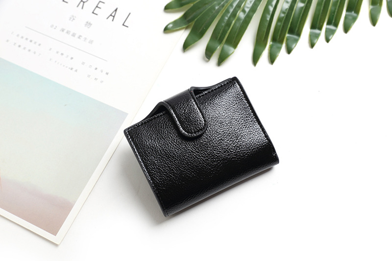 None Pattern Type Pop Up Wallet Card Holder with RFID Blocking and Aluminium Metal Case
